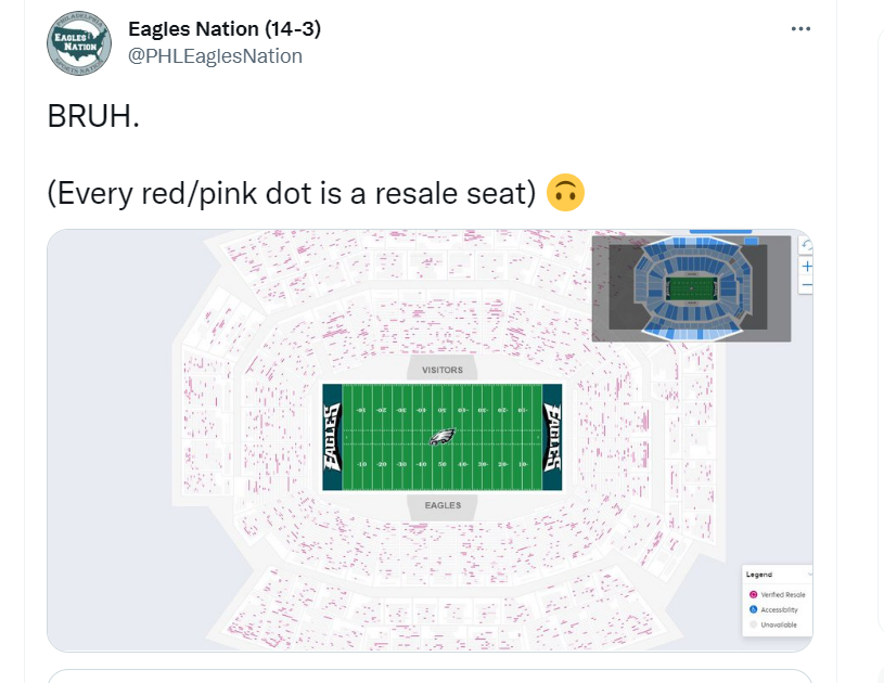 Buying Eagles playoff tickets on Ticketmaster is a disaster