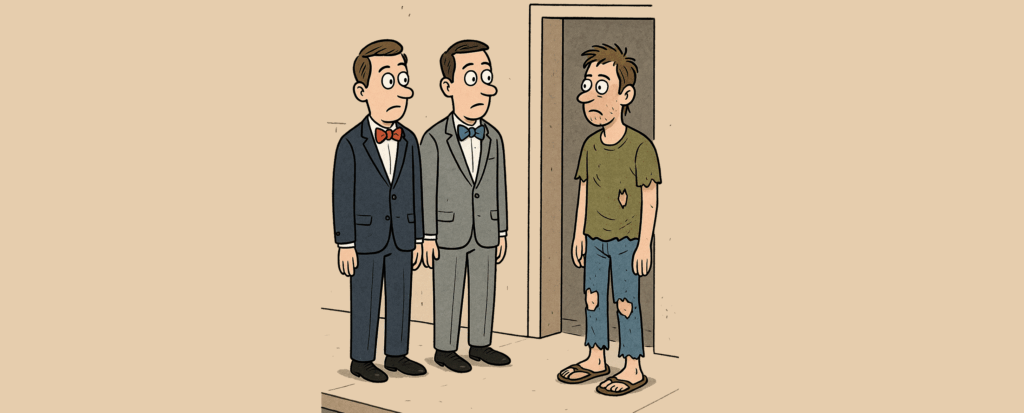 Where formalwear meets flip-flops