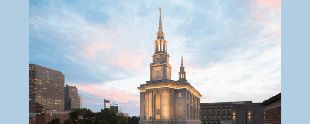 Questions at the font — journalists visit the Mormon Temple