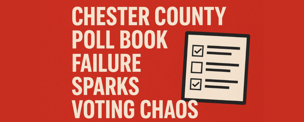 Chaos in ChesCo as wrong pollbooks are sent to polling places