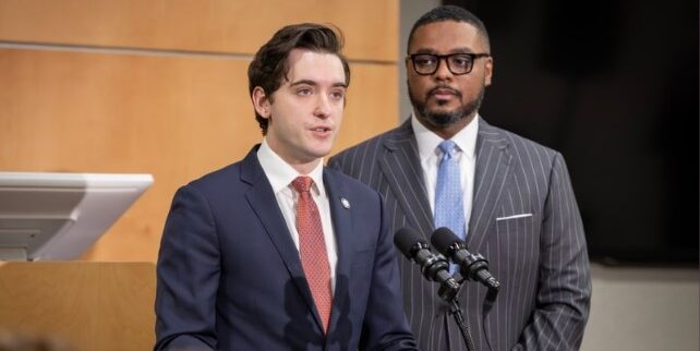 Sen. Joe Picozzi with Lt. Gov. Austin Davis